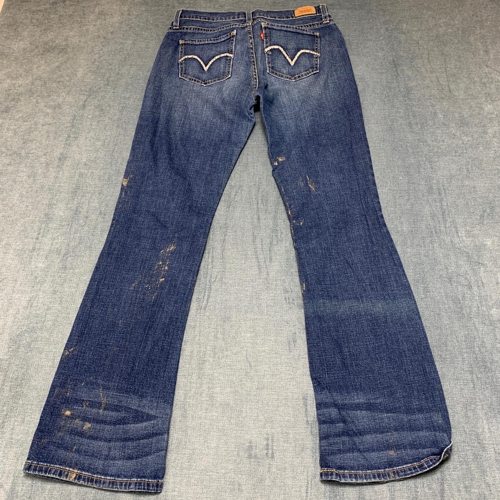 Vintage Levi's 528 Curvy Cut Jeans Womens 7 30x32 Blue Denim Stretch Flared Leg